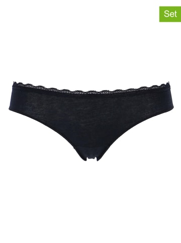 3er-Set: Slips in Schwarz
