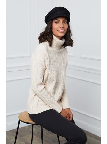 Rollkragenpullover in Creme
