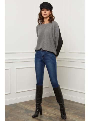 Pullover "Aladin" in Grau/ Schwarz