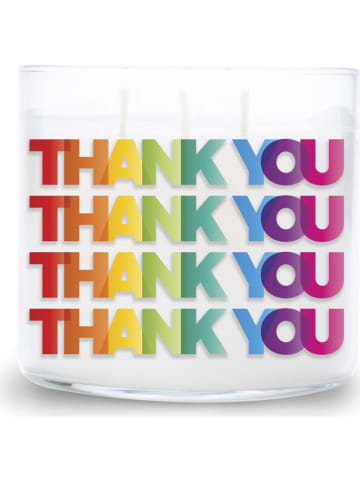 Duftkerze "Thank You" in Bunt - 411 g