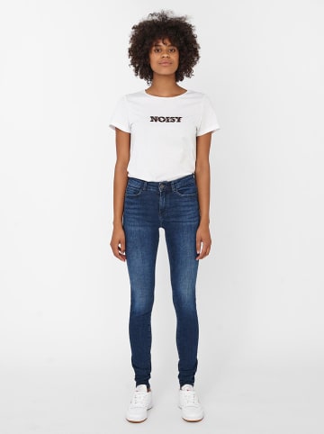Dżinsy "Nmlucy" - Skinny fit - w kolorze granatowym