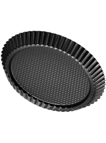 Formy (2 szt.) "Black Metallic" w kolorze czarnym na tartę - Ø 30 cm