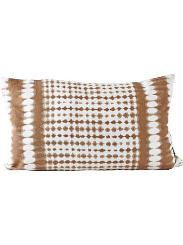 Kissen in Beige/ Weiß - (L)30 x (B)50 cm