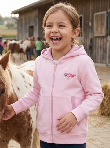 Sweatjacke in Rosa