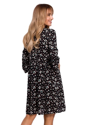 Kleid in Schwarz/ Bunt