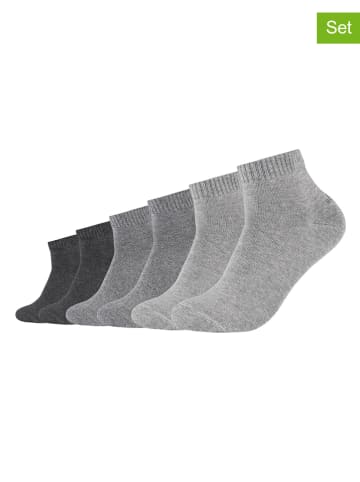 6-delige set: sokken grijs