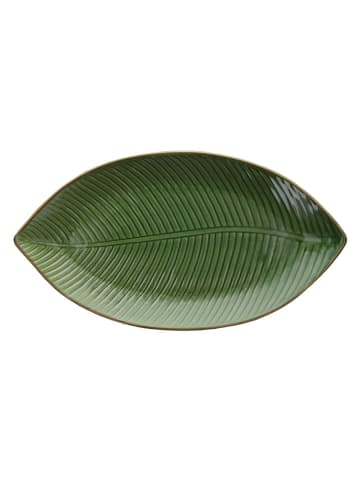 Półmisek w kolorze zielonym - (S)34 x (W)3 x (G)18 cm