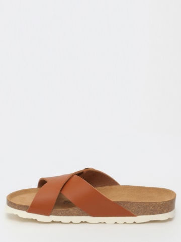 Slippers "Iris" camel