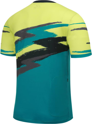 Funktionsshirt "P-On Aid" in Neongrün/ Petrol