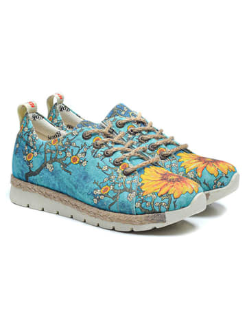 Sneakers lichtblauw/meerkleurig