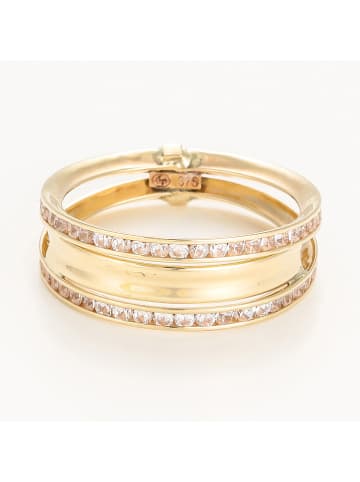 Gouden ring "Blanca" met edelstenen