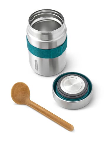 Kubek termiczny "Food Flask" w kolorze srebrno-niebieskim na lunch - 400 ml