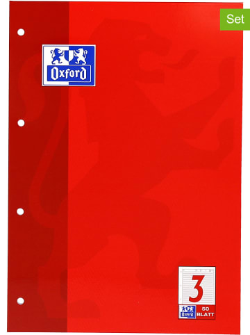 Skoroszyty (5 szt.) w kolorze czerwonym - A4