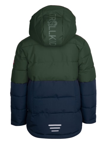 Winterjas "Gryllefjord" kaki/donkerblauw