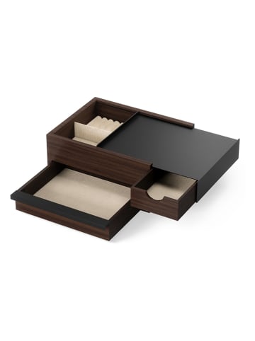 Schmuckkasten "Stowit" in Braun - (B)26 x (H)12 x (T)22 cm