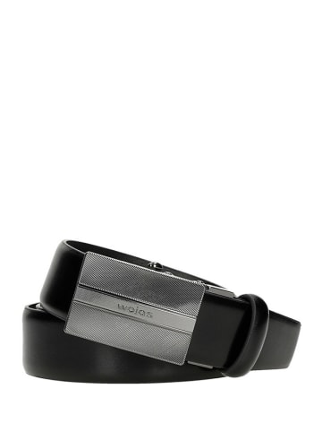 Leder-Gürtel in Schwarz