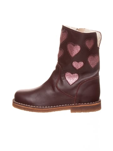 Leren boots bordeaux