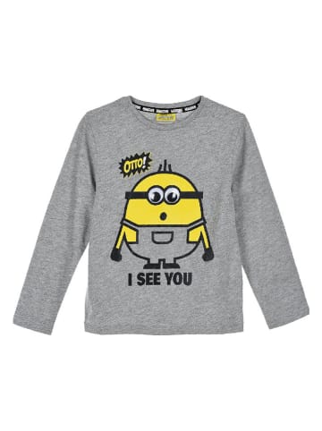 Longsleeve "Minions" in Grau