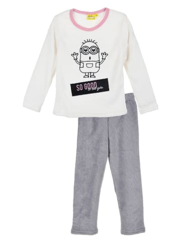Piżama "Minionki" w kolorze biało-szarym