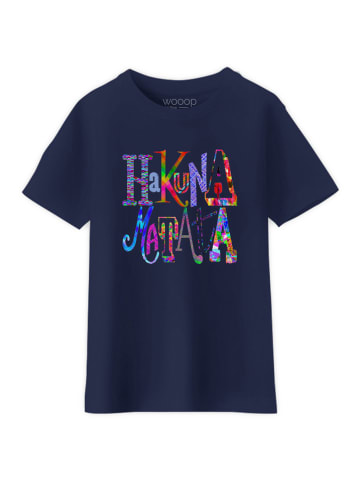 Koszulka "Hakuna matata" w kolorze granatowym
