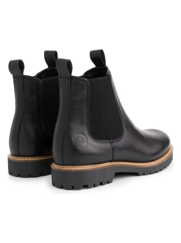 Leder-Chelsea-Boots "Rosseland" in Schwarz