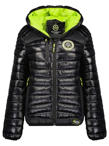 Doorgestikte jas "Briouteaka" zwart