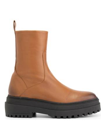 Leren boots "Hyacinthus" lichtbruin