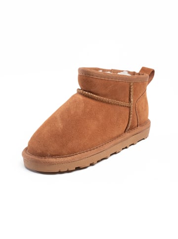 Leder-Winterboots "Minaki" in Braun