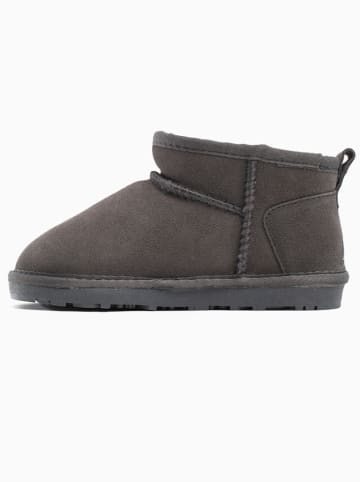 Leder-Winterboots "Minaki" in Anthrazit