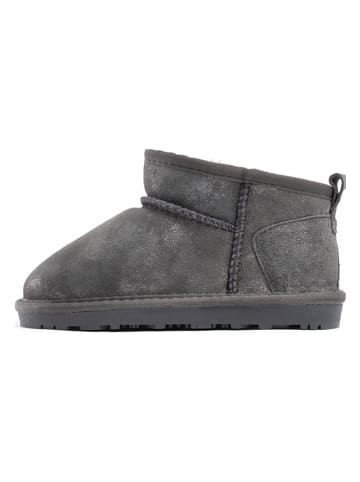Leder-Winterboots "Minaki" in Anthrazit