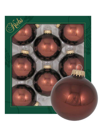 Christbaumkugeln in Braun - 8 Stück