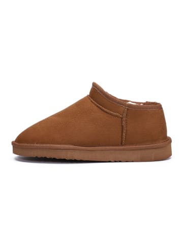 Pantoffels "Fiaza" lichtbruin