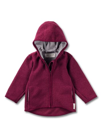 Wollen jas bordeaux