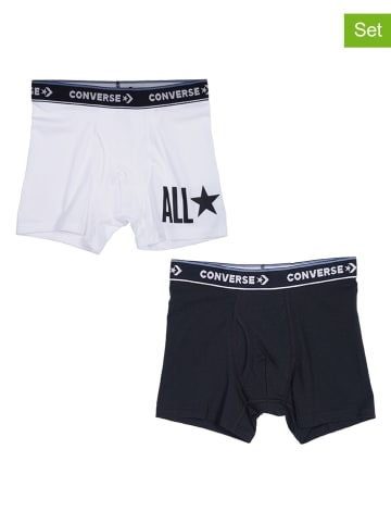 2er-Set: Boxershorts in Weiß/ Schwarz
