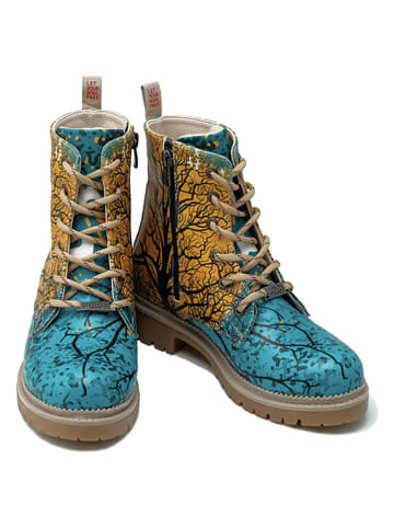 Boots geel/blauw/meerkleurig