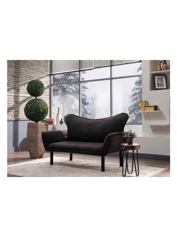 Sofa "Chatto" w kolorze czarnym - 140 x 70 x 65 cm