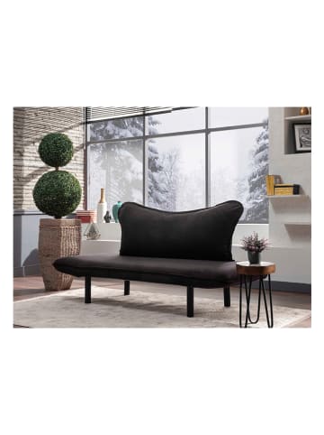 Sofa "Chatto" w kolorze czarnym - 140 x 70 x 65 cm