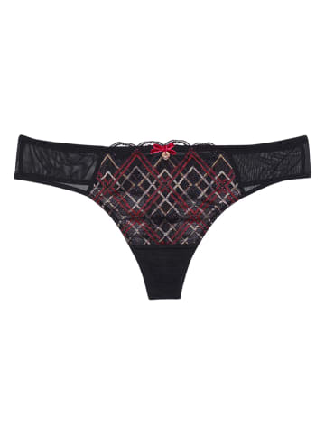 Slip "Aberdine Diamond" zwart/meerkleurig