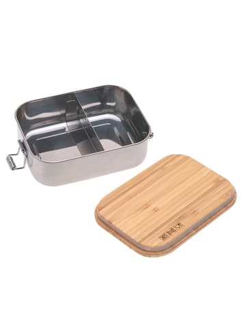 Lunchbox "Garden Explorer" zilverkleurig/beige