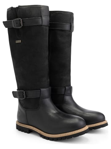 Leder-Stiefel "Greenlad" in Schwarz