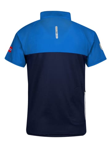 Fahrradshirt "Trondheim" in Blau/ Dunkelblau