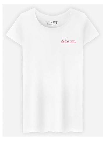 Shirt "Dolce Vita" wit