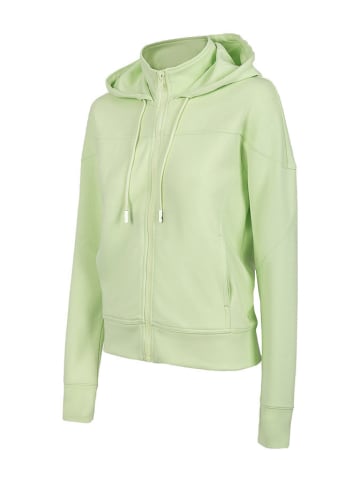 Sweatjacke in Hellgrün