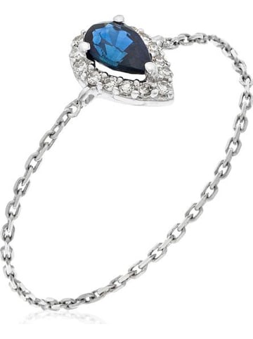 Weißgold-Ring mit Diamanten