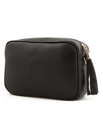 Leren schoudertas "Gaby" zwart - (B)28 x (H)22 x (D)8,5 cm