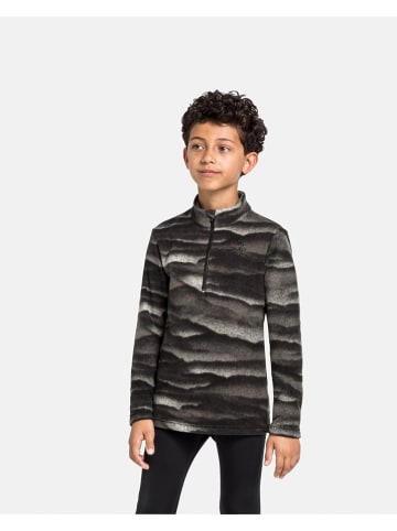 Fleecepullover "Roy" in Grau/ Schwarz