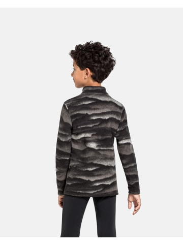 Fleecepullover "Roy" in Grau/ Schwarz