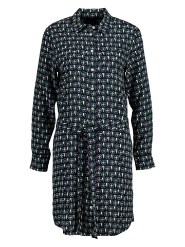Jurk donkerblauw/groen
