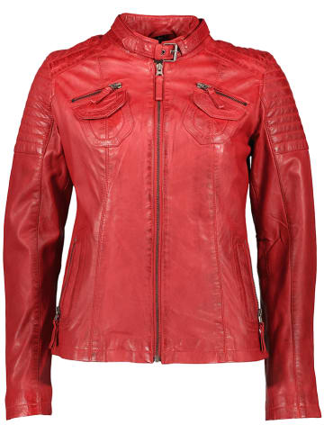 Leren jas "Lanova" rood