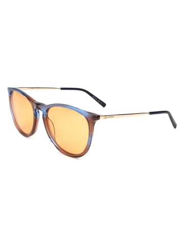 Dameszonnebril blauw-bruin/oranje